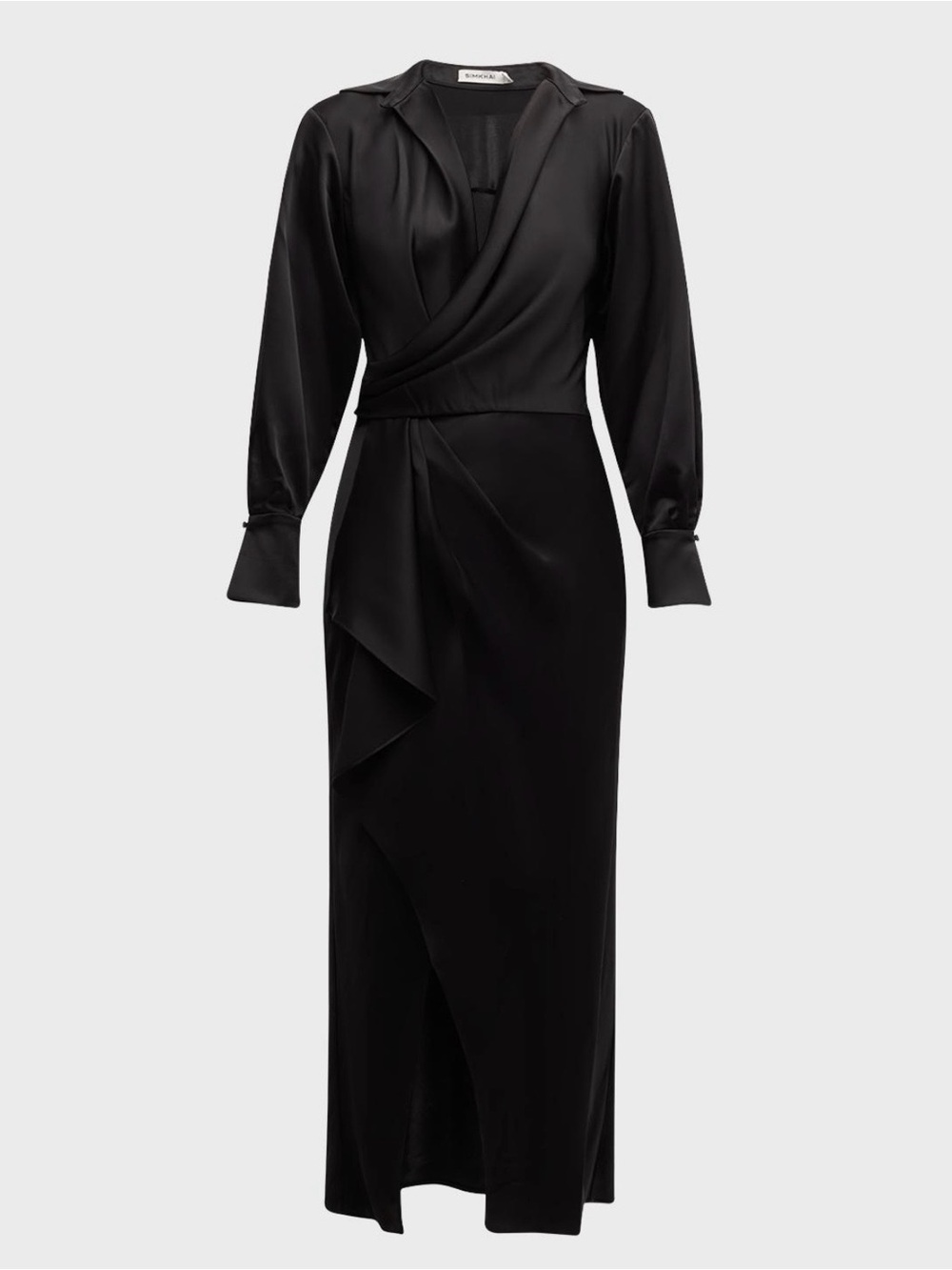 SIMKHAI Talia Drape-front Midi Dress Size 2 NWT